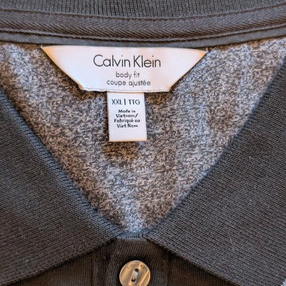 Calvin Klein Two Tone Polo Shirt - Men's XXL BodyFit CK - Picture 5 of 6